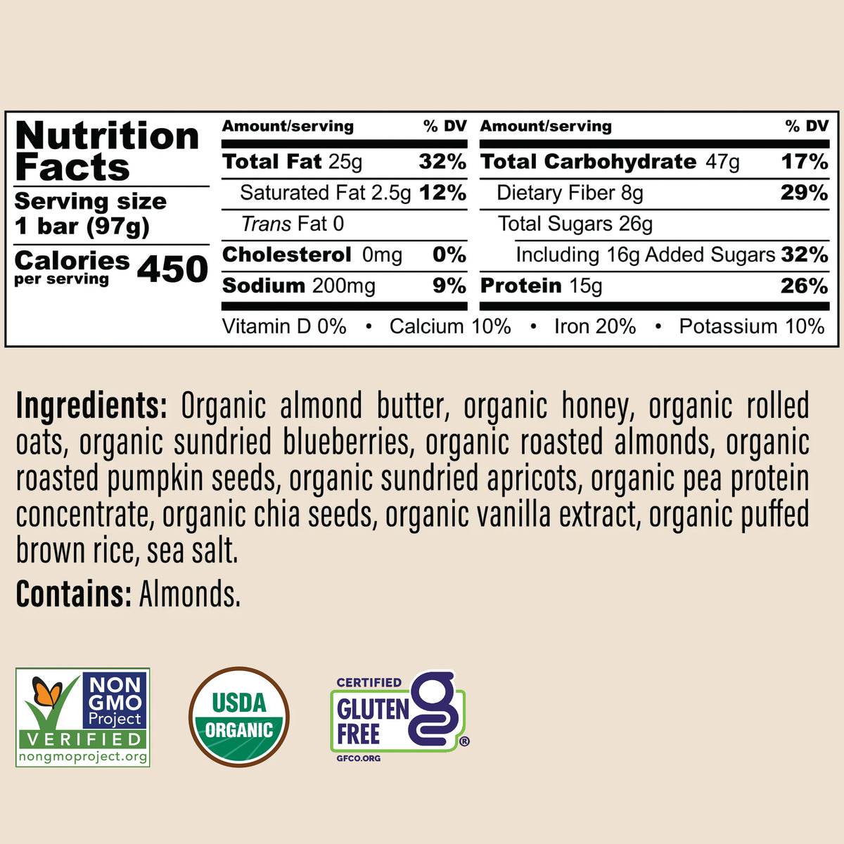 Mother F 97g Whole Food Bar | The Healthful Hippo