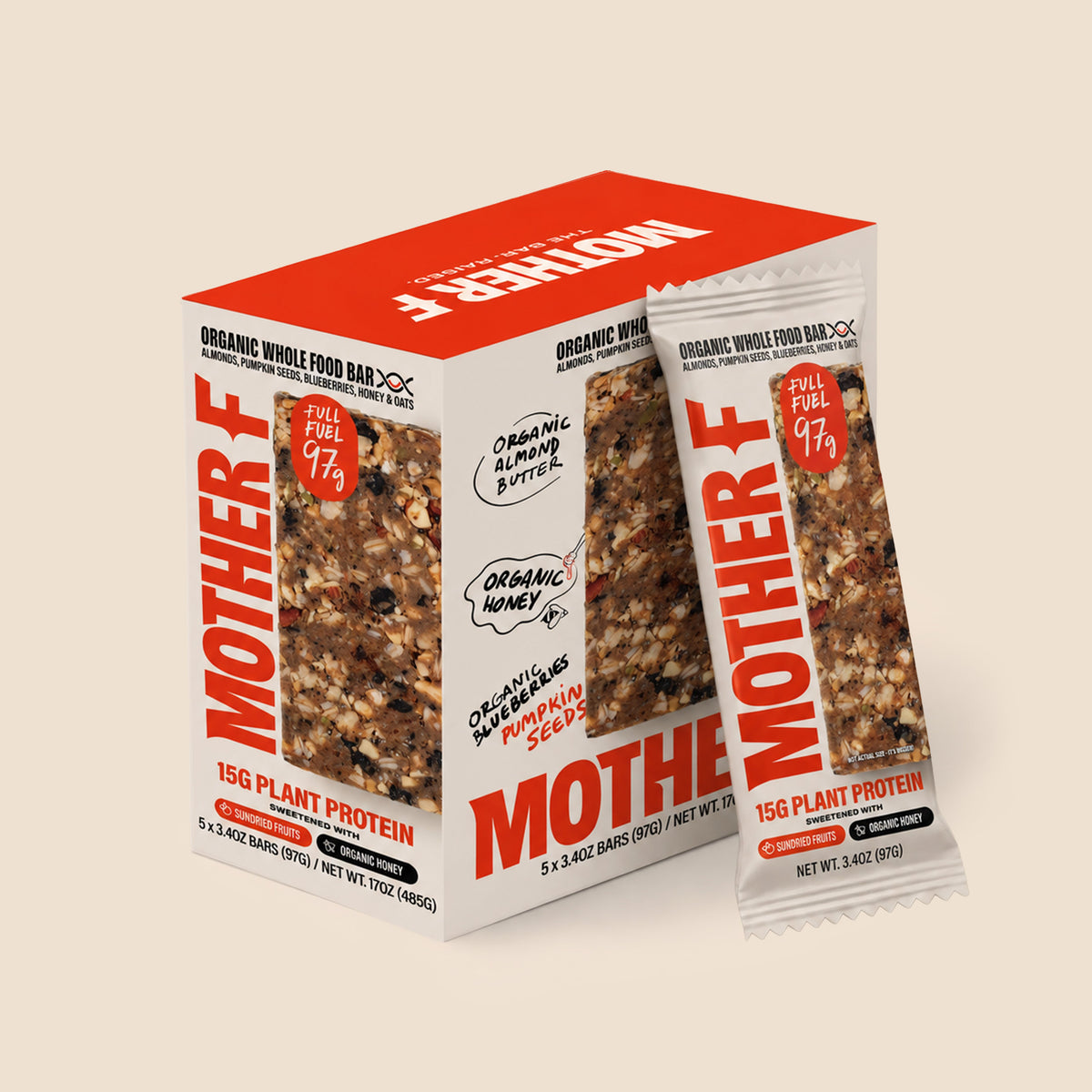 Mother F 97g Whole Food Bar | The Healthful Hippo