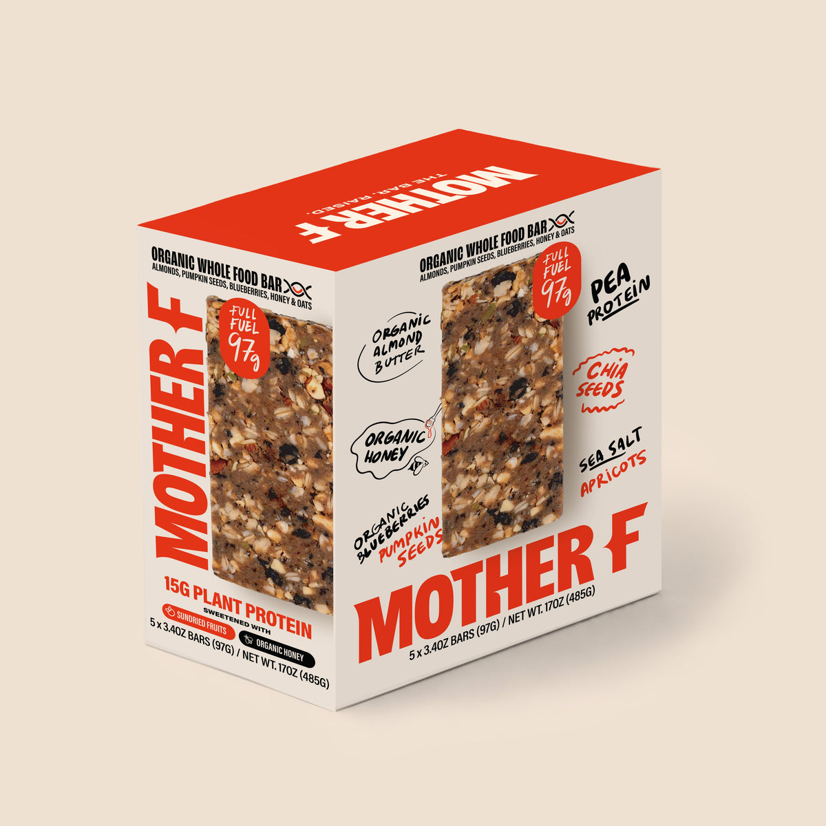 Mother F 97g Whole Food Bar | The Healthful Hippo